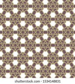 Seamless geometric ornamental vector pattern. Abstract background