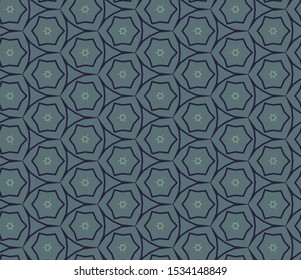 Seamless geometric ornamental vector pattern. Abstract background