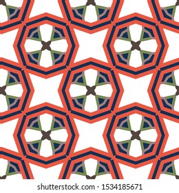 Seamless geometric ornamental vector pattern. Abstract background