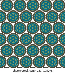 Seamless geometric ornamental vector pattern. Abstract background
