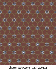Seamless geometric ornamental vector pattern. Abstract background