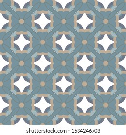 Seamless geometric ornamental vector pattern. Abstract background