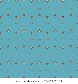 Seamless geometric ornamental vector pattern. Abstract background
