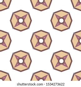 Seamless geometric ornamental vector pattern. Abstract background