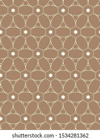 Seamless geometric ornamental vector pattern. Abstract background