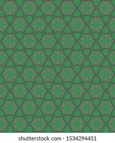Seamless geometric ornamental vector pattern. Abstract background