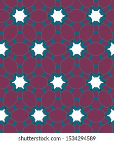 Seamless geometric ornamental vector pattern. Abstract background