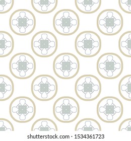 Seamless geometric ornamental vector pattern. Abstract background