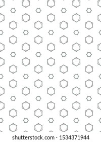 Seamless geometric ornamental vector pattern. Abstract background