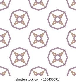 Seamless geometric ornamental vector pattern. Abstract background
