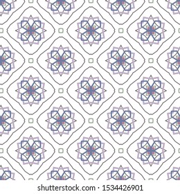 Seamless geometric ornamental vector pattern. Abstract background