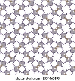 Seamless geometric ornamental vector pattern. Abstract background