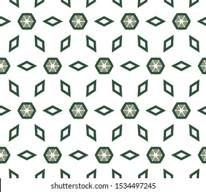Seamless geometric ornamental vector pattern. Abstract background
