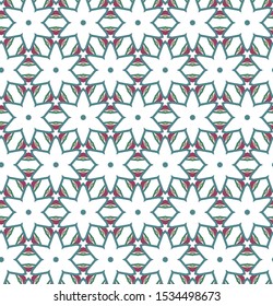Seamless geometric ornamental vector pattern. Abstract background