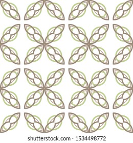 Seamless geometric ornamental vector pattern. Abstract background