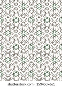 Seamless geometric ornamental vector pattern. Abstract background