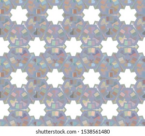 Seamless geometric ornamental vector pattern. Abstract background
