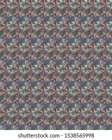 Seamless geometric ornamental vector pattern. Abstract background