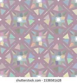Seamless geometric ornamental vector pattern. Abstract background