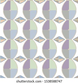Seamless geometric ornamental vector pattern. Abstract background