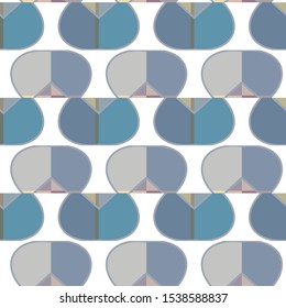 Seamless geometric ornamental vector pattern. Abstract background