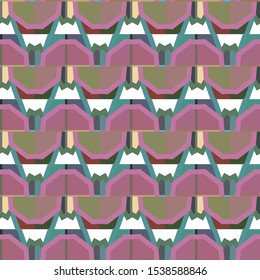 Seamless geometric ornamental vector pattern. Abstract background