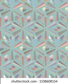 Seamless geometric ornamental vector pattern. Abstract background