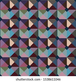 Seamless geometric ornamental vector pattern. Abstract background