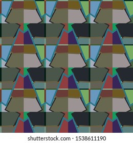 Seamless geometric ornamental vector pattern. Abstract background