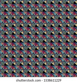 Seamless geometric ornamental vector pattern. Abstract background