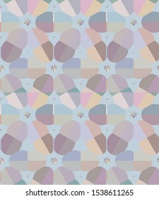 Seamless geometric ornamental vector pattern. Abstract background