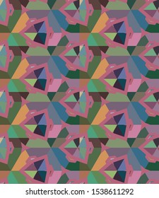 Seamless geometric ornamental vector pattern. Abstract background