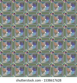 Seamless geometric ornamental vector pattern. Abstract background