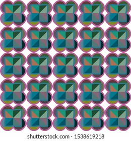 Seamless geometric ornamental vector pattern. Abstract background