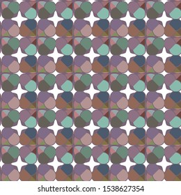 Seamless geometric ornamental vector pattern. Abstract background