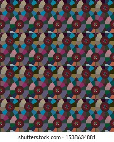Seamless geometric ornamental vector pattern. Abstract background
