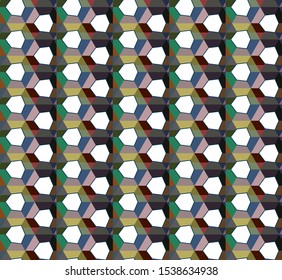 Seamless geometric ornamental vector pattern. Abstract background