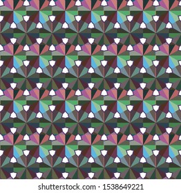 Seamless geometric ornamental vector pattern. Abstract background