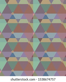 Seamless geometric ornamental vector pattern. Abstract background