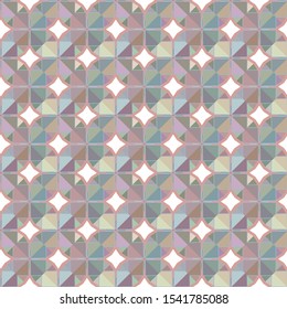 Seamless geometric ornamental vector pattern. Abstract background