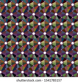 Seamless geometric ornamental vector pattern. Abstract background