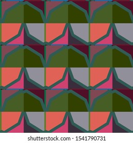 Seamless geometric ornamental vector pattern. Abstract background