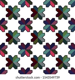 Seamless geometric ornamental vector pattern. Abstract background