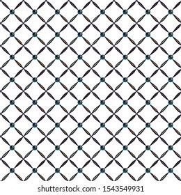 Seamless geometric ornamental vector pattern. Abstract background