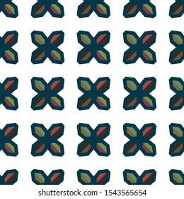 Seamless geometric ornamental vector pattern. Abstract background