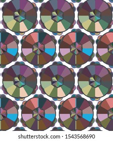 Seamless geometric ornamental vector pattern. Abstract background