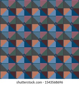 Seamless geometric ornamental vector pattern. Abstract background