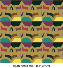 Seamless geometric ornamental vector pattern. Abstract background