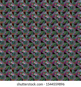 Seamless geometric ornamental vector pattern. Abstract background