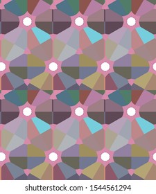 Seamless geometric ornamental vector pattern. Abstract background